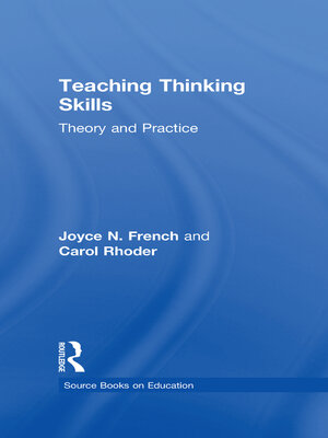 cover image of Teaching Thinking Skills